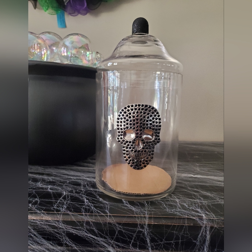 Viral Halloween! Gorgeous Sugar Skull Canister-NWT